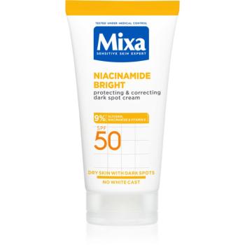 Mixa Niacinamide Bright crema corectoare impotriva petelor intunecate SPF 50 50 ml