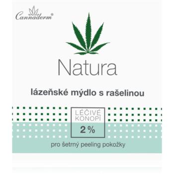 Cannaderm Natura Spa soap with peat extract sapun de namol pentru purificare cu ulei de canepa 80 g