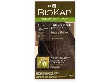 Biokap NUTRICOLOR DELICATO - Vopsea pentru păr - 5.0 Castaniu deschis natural 140 ml