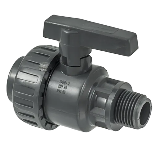 Astore Robinet PVC cu bila, seria 303, Dimensiune 1/2 ", Presiune 16 Bari