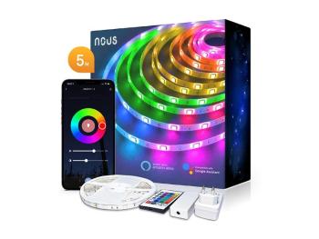 Smart LED pásik 12V 40LED/m IP44 18W RGB NOUS F1 5m WiFi Tuya