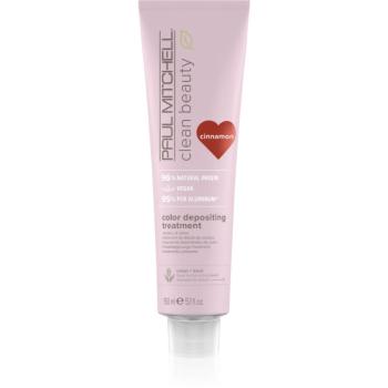 Paul Mitchell Clean Beauty Color Depositing Treatment masca hranitoare pentru păr vopsit culoare Cinnamon 150 ml