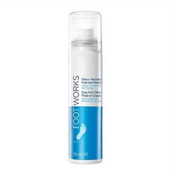 Avon Spray răcoritor pentru picioare Spray Foot Works (Odour Neutral ising Foot And Shoe Spray) 75 ml