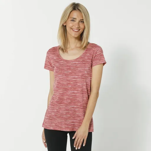 Tricou cu mânecă scurtă din bumbac organic melanj