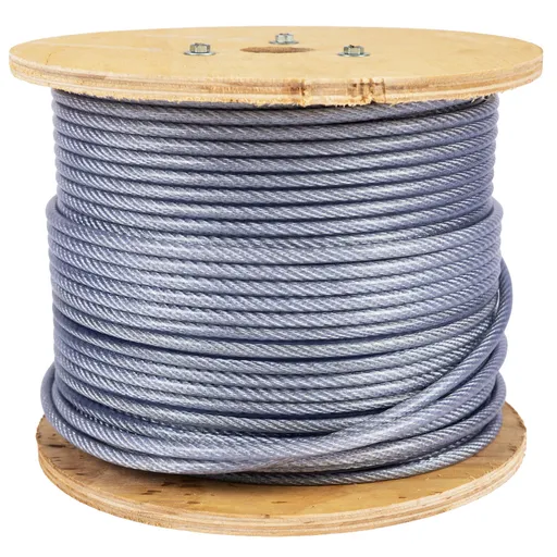 Rola 100M cablu otel zincat, plastifiat, diametru 4-5.5mm,Micul Fermier