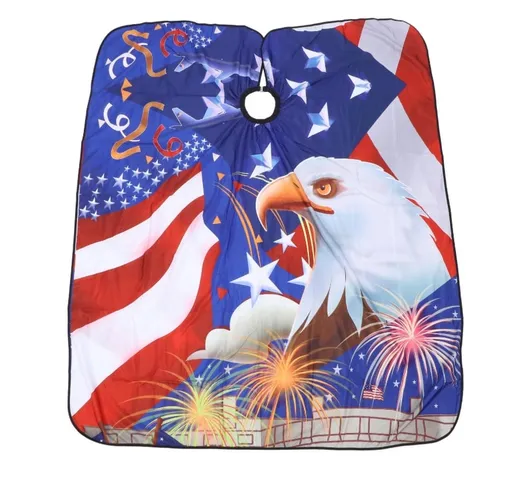 Pelerina Profesionala Frizerie – Model American Eagle  Fireworks, Design Premium
