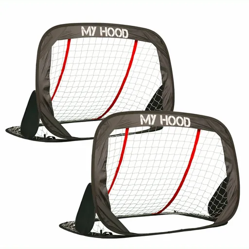 My Hood 302000 set porți de fotbal Pop-Up, 2bucăți, 120 x 80 x 80 cm