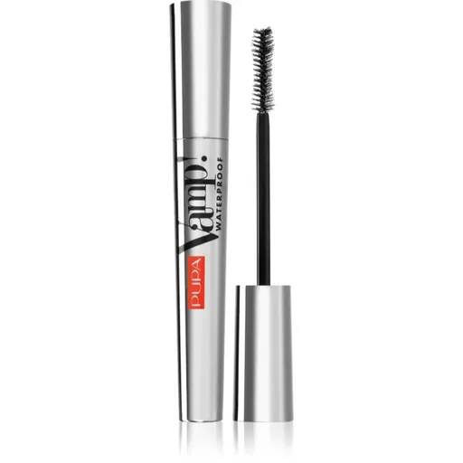 PUPA Milano Vamp! Waterproof mascara rezistent la apă pentru curbare și volum culoare 001 Black 9 ml