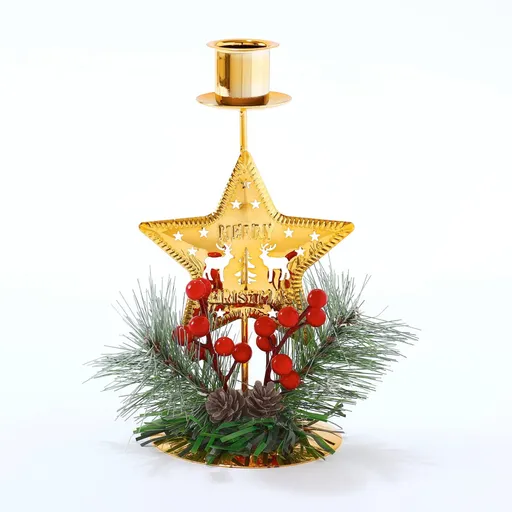 Sfeșnic cu stea și crenguță