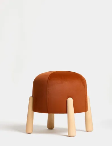 Bancheta, Atelier del Sofa, 370CTF1102, Lemn de fag, Portocaliu / Natural