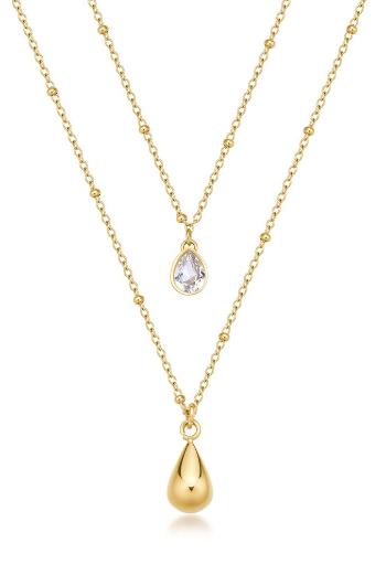 Brosway Colier dublu placat cu aur Tear Drop Perfect BPC37