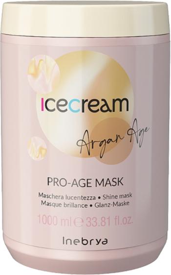 Inebrya Mască de păr pentru strălucire radiantă Ice Cream Argan Age (Pro-Age Mask) 1000 ml