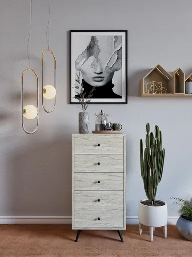 Dulap, Hanah Home, Frenzu, 50x103x40 cm, Travertin