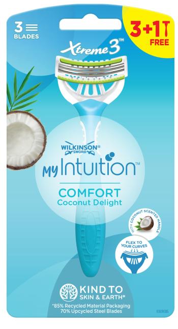 Wilkinson Sword Aparat de ras de unică folosință pentru femei My Intuition Comfort Sensitive 3 + 1 buc