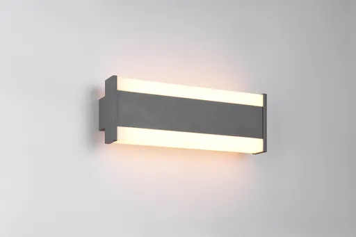 Aplica de perete pentru exterior Dawson, TRIO, 30x10.7 cm, 7W, 1x SMD, aluminiu, antracit