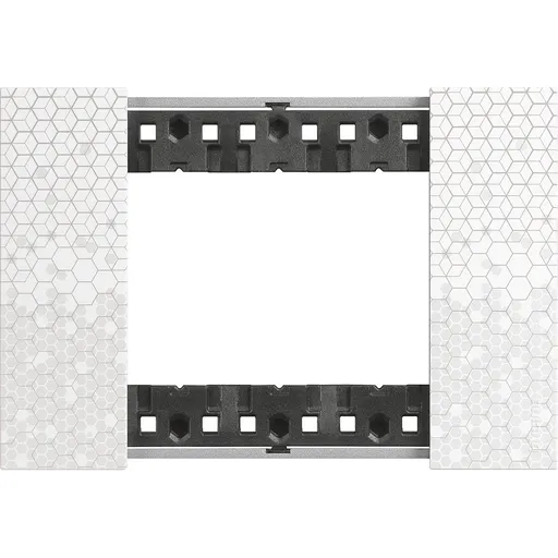 Rama ornament 3 module Bticino Living Now KA4803MW, pixel