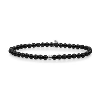 Sparkling Jewels Brățară cu mărgele cu onix SB-GEM07-ADD-4MM