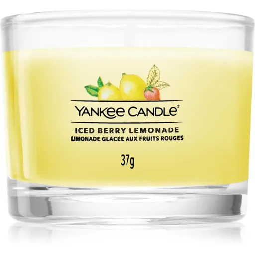 Yankee Candle Iced Berry Lemonade lumânare votiv glass 37 g