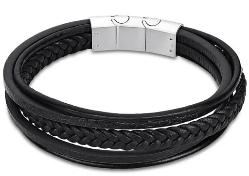 Lotus Style Brățară din piele pentru bărbați LS2051-2/3