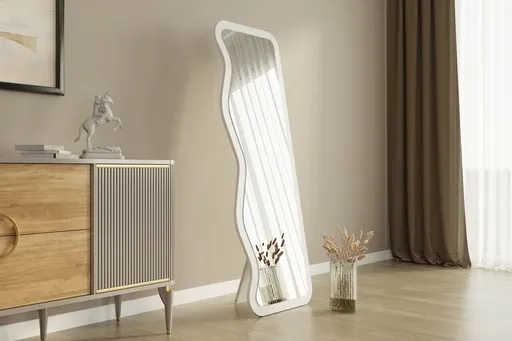 Oglinda decorativa, Hanah Home, Asel, 50x160x2.2 cm, Alb