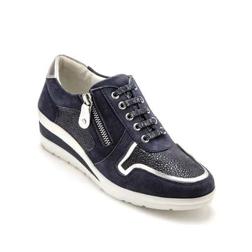 Pantofi din piele cu șiret Pediconfort