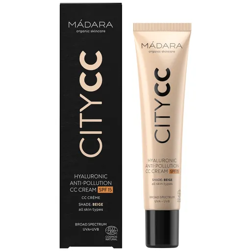MÁDARA CC cremă SPF 15 Beige Citycc (Hyaluronic Anti-Pollution Cc Cream) 40 ml