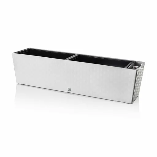 Jardinieră autoirigare Flower Lover Supremealbă, 75 cm, alb, 75 cm