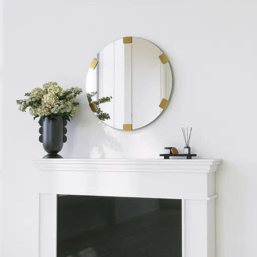 Oglinda decorativa, Hanah Home, Chakra, Auriu