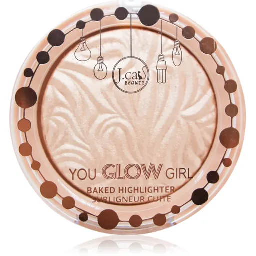 J.Cat Beauty You Glow Girl iluminator compact culoare 111 Seaside Frost 8.5 g