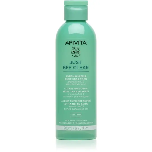 Apivita Just Bee Clear Pore Minimizing Lotion Îngrijire pentru pori dilatati si puncte negre 200 ml