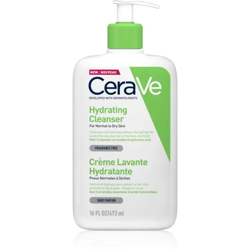 CeraVe Cleansers Hydrating Cleanser emulsie pentru curatare cu efect de hidratare 473 ml