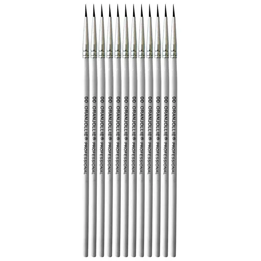 Set 12 Pensule Pictura Unghii Oranjollie 00