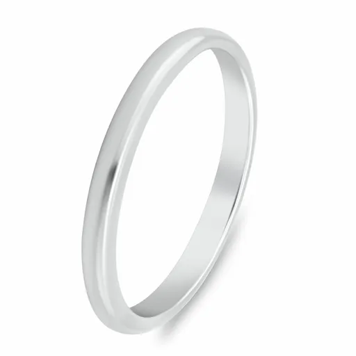 Brilio Silver Verighetă minimalistă din argint RI149W 70 mm