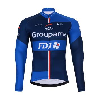 
                         Tricou de cilism pentru iarnă cu mânecă lungă - FDJ 2024 WINTER 
                