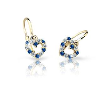 Cutie Jewellery Cercei pentru copii din aur galben C2157-10-X-1 albastru