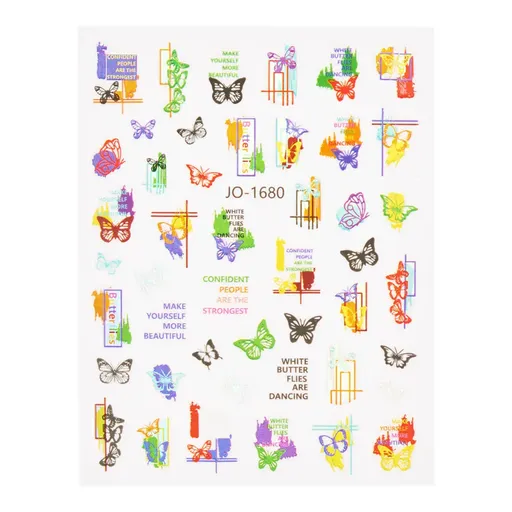 Abtibild unghii 3D JO-1680 Oranjollie