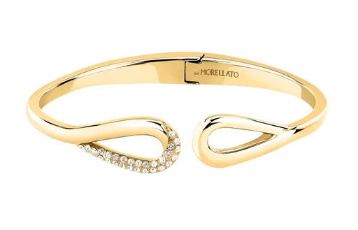 Morellato Brățară solidă placată cu aur decorată cu cristale Design SAYP24 6 cm