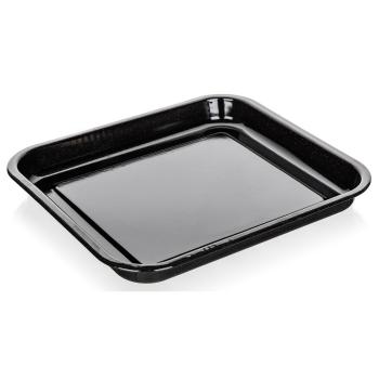 Banquet Vas de copt emailat CULINARIA Negru 41 x37 x 4 cm