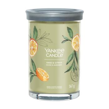 Yankee Candle Lumânare aromatică Signature tumbler mare Sage & Citrus 567 g