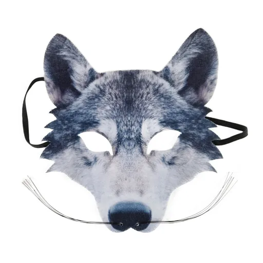 Masca pentru copii Rappa Lup cu mustață