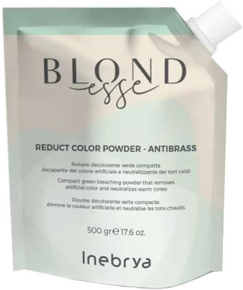 Inebrya Pudră decolorantă verde pentru păr Blondesse (Reduct Color Powder - Antibrass) 500 g