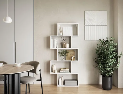 Raft de perete ELTAP, Shellf, 80x20x180 cm, PAL/PVC, alb