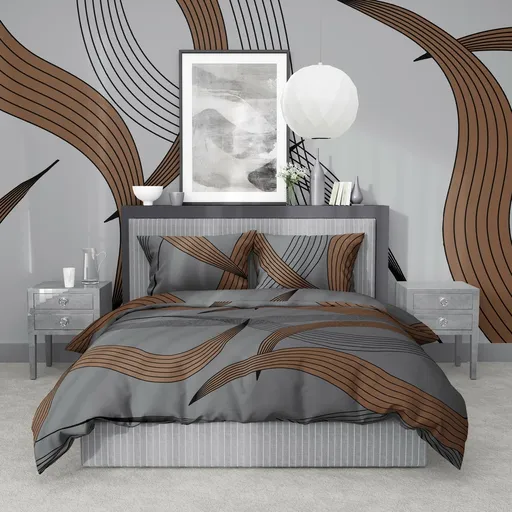 Stanex Lenjerie de pat din satin Gold Ribbon, 140x 220 cm, 70 x 90 cm, 140 x 220 cm, 70 x 90 cm