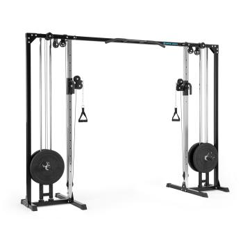 Capital Sports aparat multifuncțional pentru exerciții, role din oțel, 30/50 mm, negru