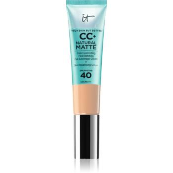 IT Cosmetics Your Skin But Better CC+ Natural Matte machiaj cu efect matifiant SPF 40 pentru femei Light Medium 32 ml