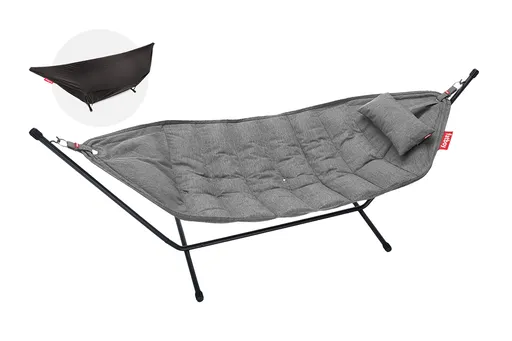 Hamac Headdemock superb, incl. perne și structuri negre, mai multe variante - Fatboy Culoare: gri stâncă