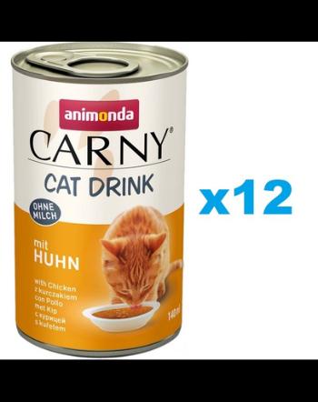 ANIMONDA Carny Cat Drink with Chicken 12x140 ml supa cu pui pentru pisica