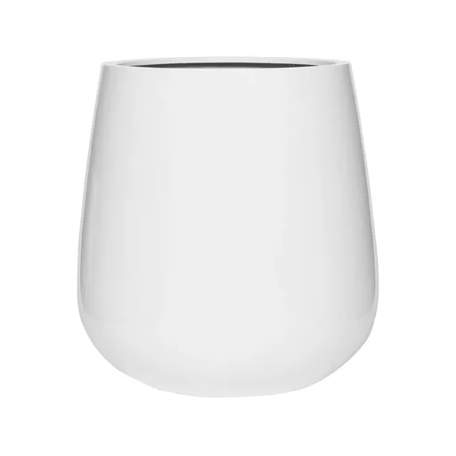 Pottery Pots Ghiveci de flori Pax, alb lucios, dimensiuni multiple - PotteryPots Mărime: M - v. 46 cm, ⌀ 44 cm