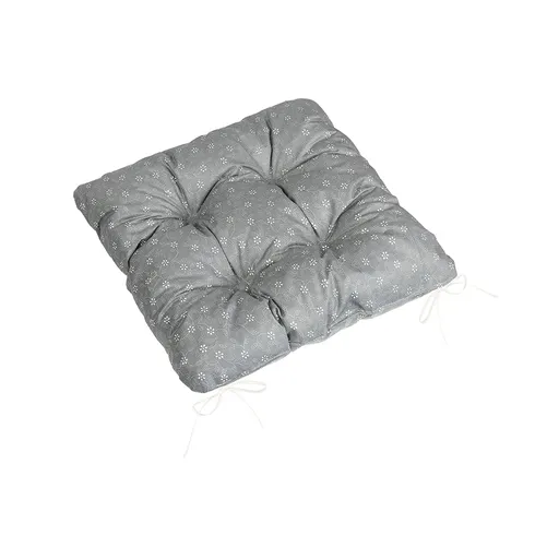 Bellatex Perna Adéla matlasată cu flori înflorite,gri, 40 x 40 cm