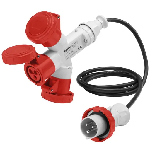 Adaptor 3 cai IP67 3P+N+E 16A 400V+cablu 2m Gewiss GW64056